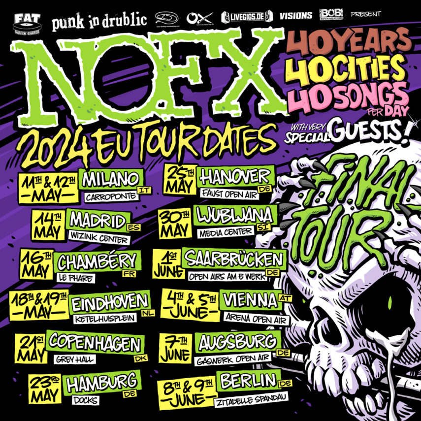Tournée européenne, Nofx, Final tour, concert, punk
