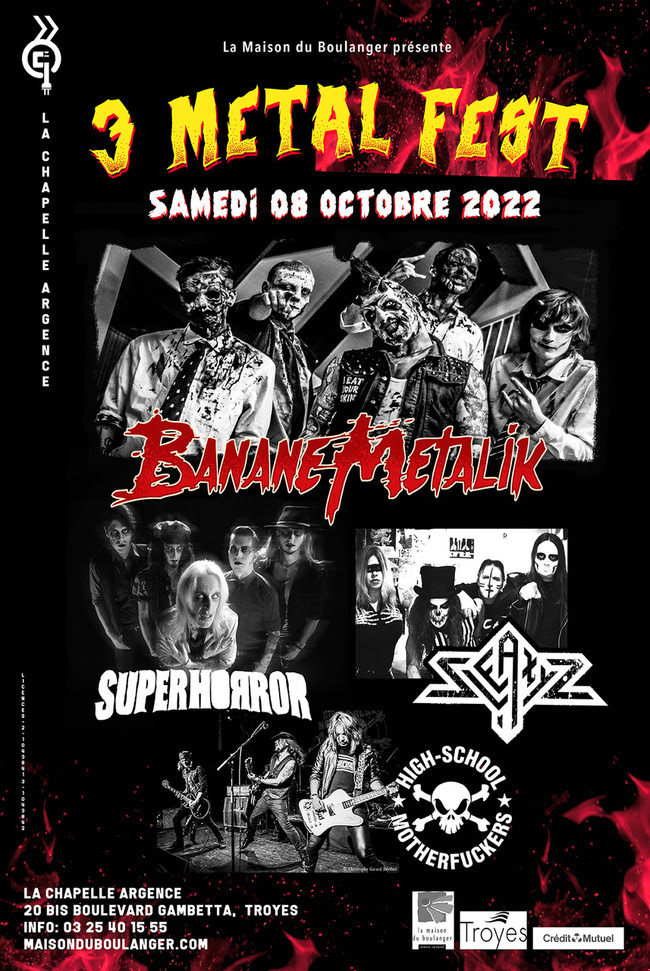 [MAJ] Sleazyz à l’affiche du 3 Metal Fest à Troyes le 8 octobre prochain