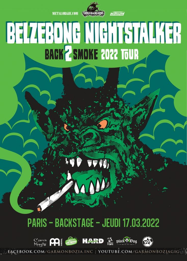Belzebong Nightstalker concert Paris 2022