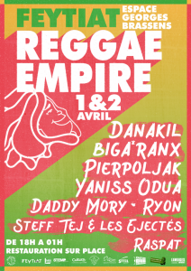 Festival Reggae Empire 3ème – 1 & 2 Avril – Feytiat (87)