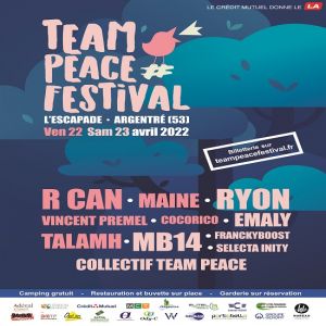 Team Peace Festival – 22 & 23 avril – Argentré (53)