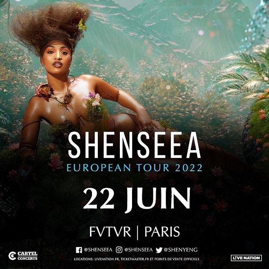 Shenseea - concert FVTVR Paris - Le 22 juin