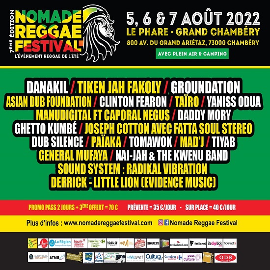 Flyer Nomade Reggae Festiva