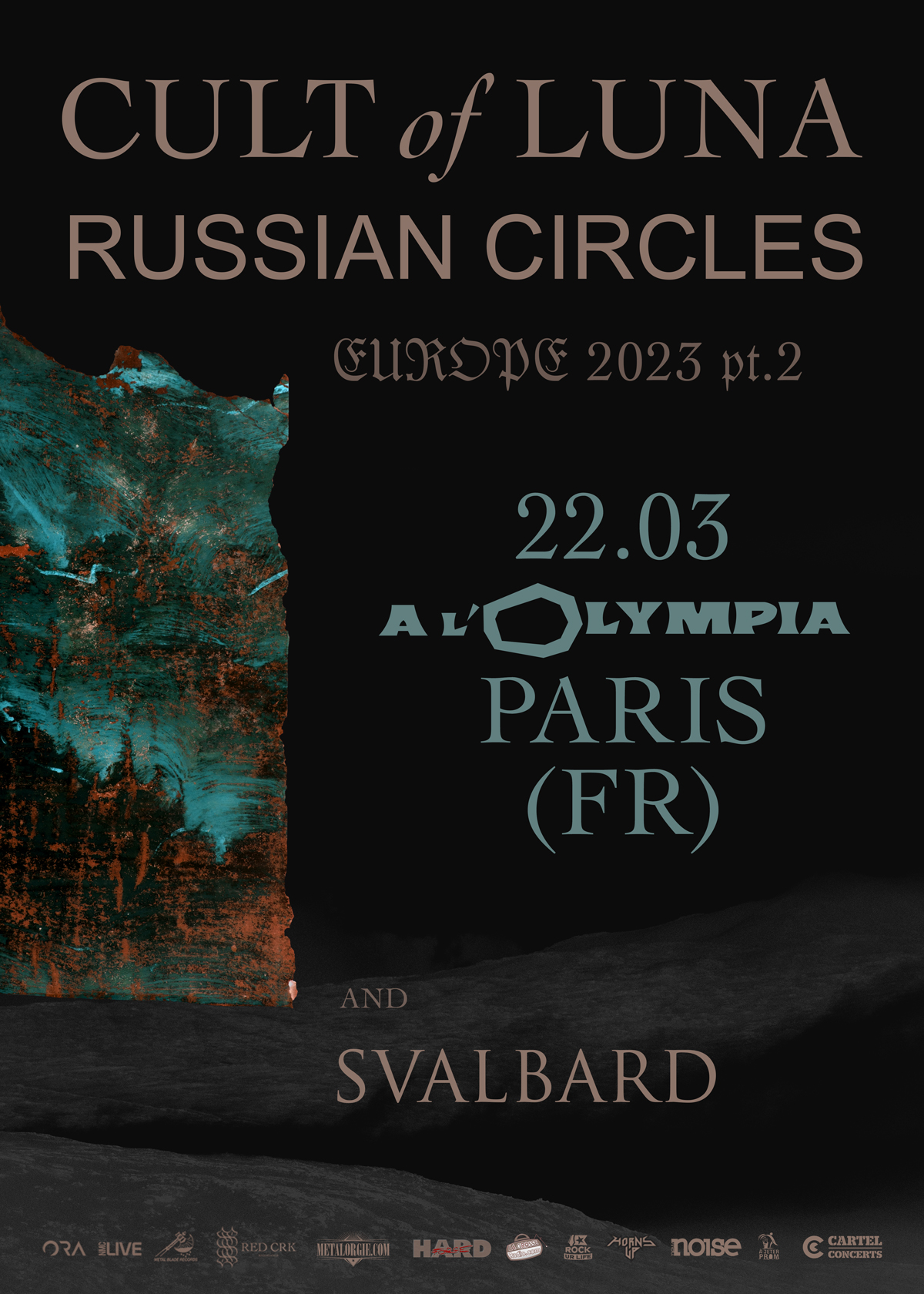 Cult Of Luna à l’Olympia en 2023 avec Russian Circles
