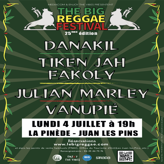 Big Reggae Festival – Juan-les-Pins, le 4 juillet