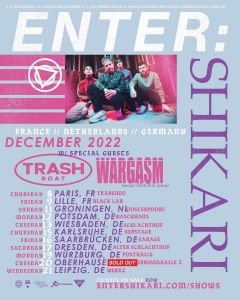 ENTER SHIKARI : deux dates en France en décembre