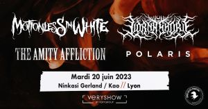 Motionless In White, Lorna Shore, The Amity Affliction et Polaris annoncent 2 dates françaises en juin !