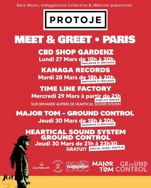 Protoje-rencontres et showcases à Paris