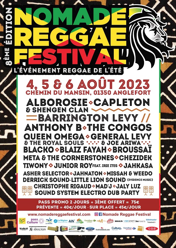 Nomade reggae Festival - Line up