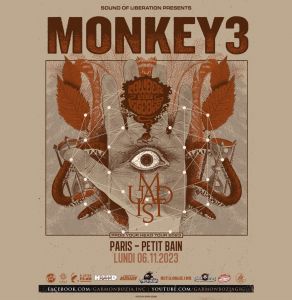 Monkey3 (+ Powder for Pigeons + Maudits) – Petit Bain (Paris), le 6.11.2023
