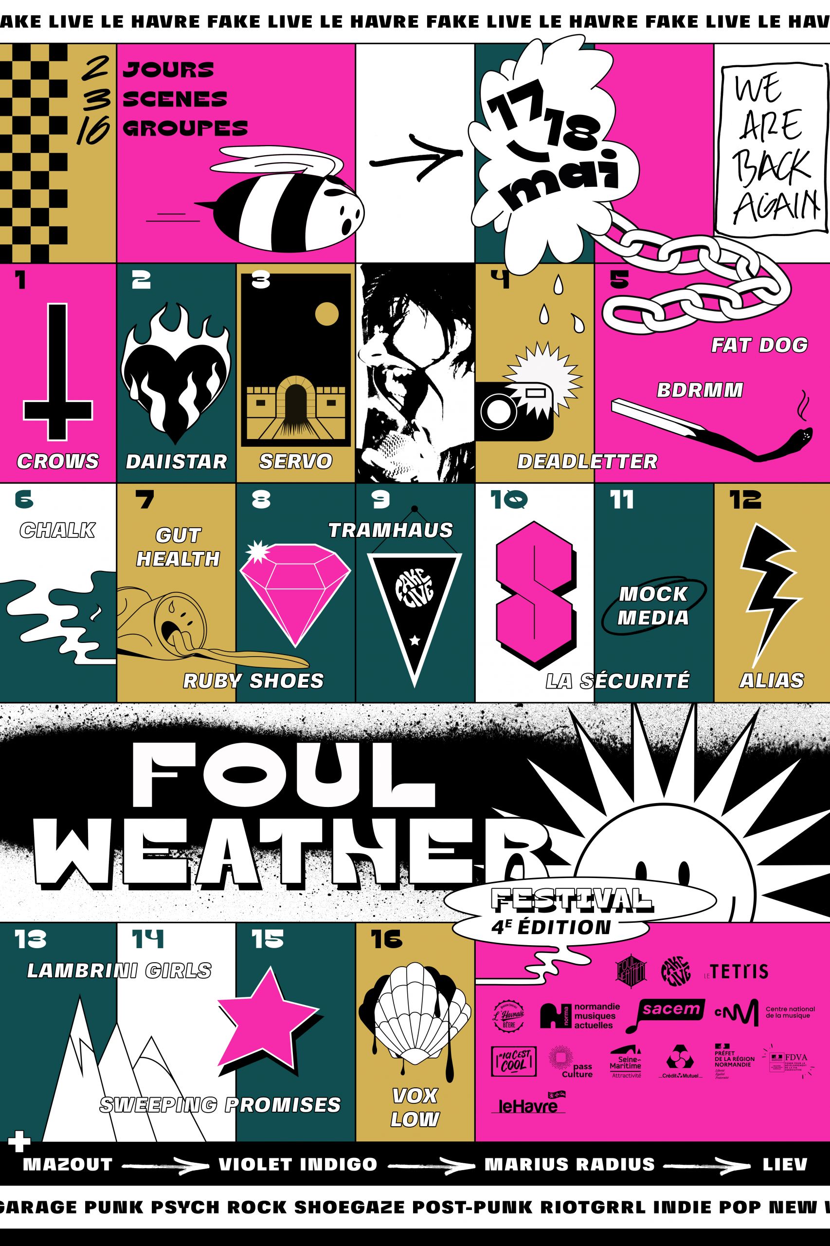 Le Foul Weather Festival est de retour pour une 4eme édition