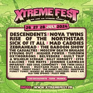 Xtreme Fest 2024 du 26 au 28 Juillet à Cap Découverte dans le Tarn