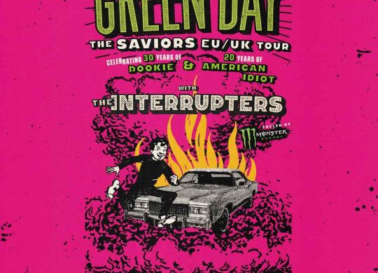 Affiche concert Green Day et The Interrupters à Lyon et Paris