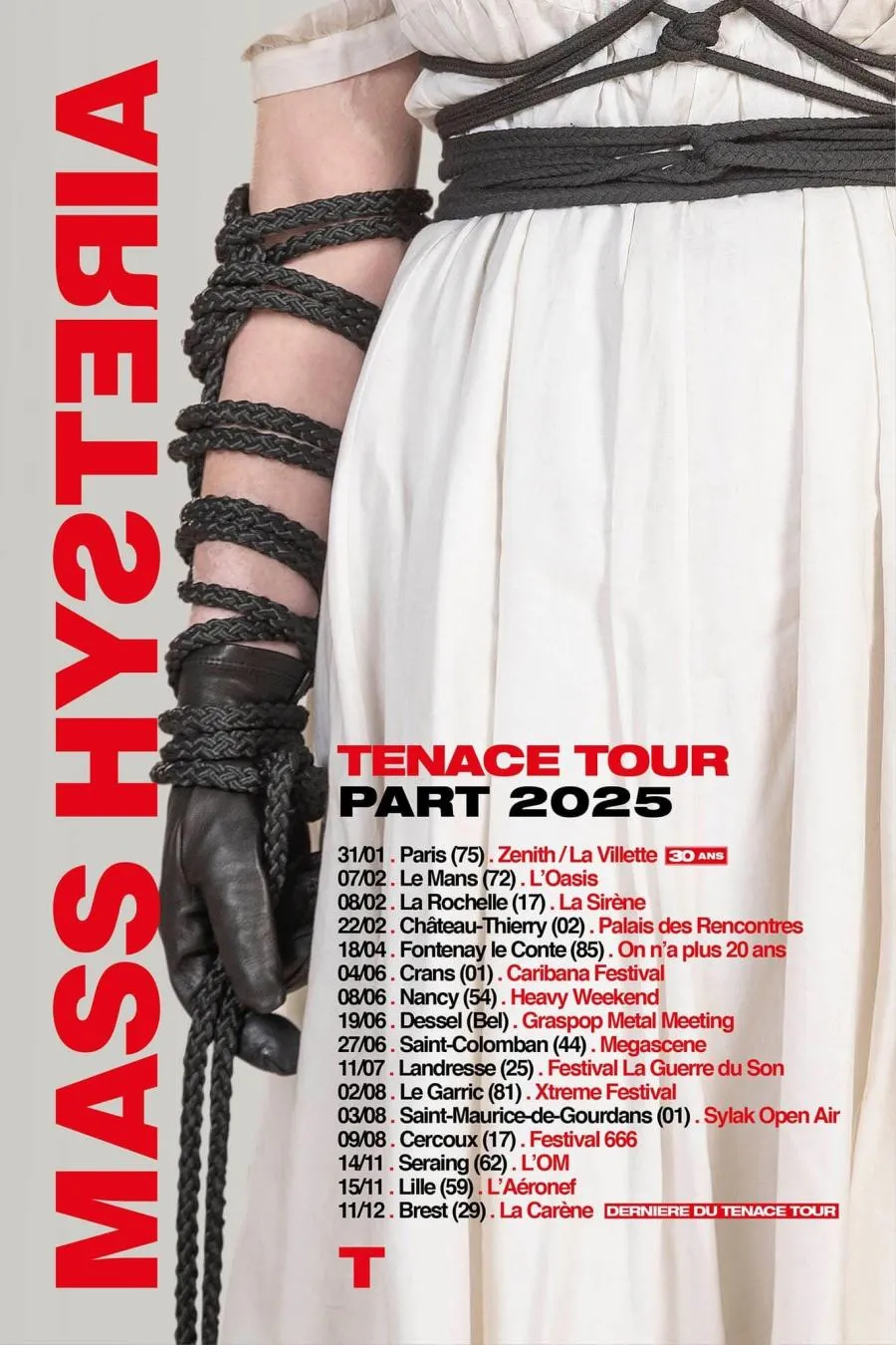 Mass Hysteria : dernières dates pour le Tenace Tour