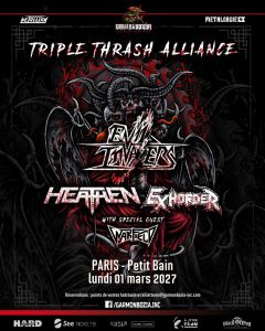 [MAJ] Changement de date pour Evil Invaders, Heathen et Exhorder en mars 2027 !