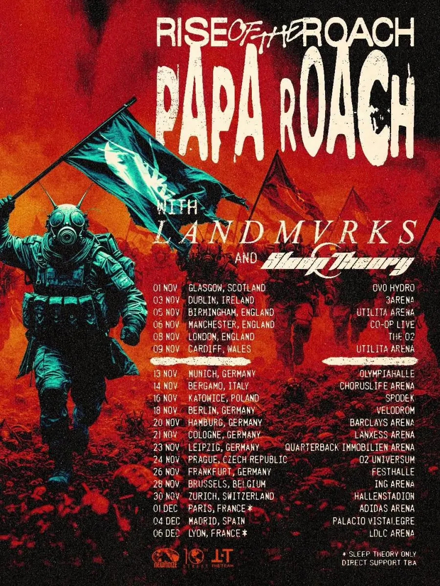 Papa Roach revient en France en grande pompe !