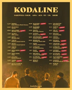 Kodaline fait ses adieux via un nouvel album et deux concerts !